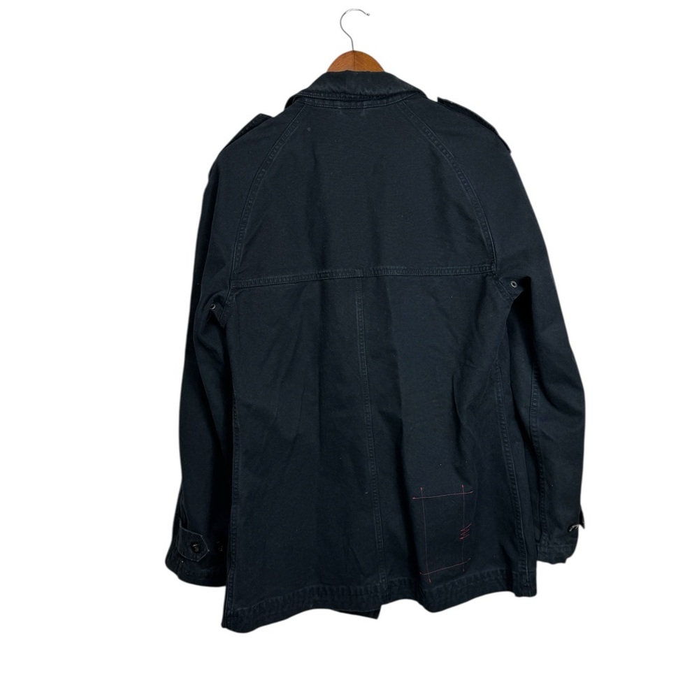 Polo by Ralph Lauren Navy Blue VTG 90s Motorcycle Jacket Military Logo - Picture 14 of 16